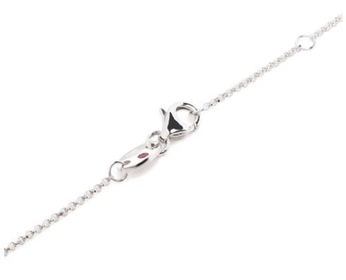 18kt white gold Princess Flower Dubai diamond necklace